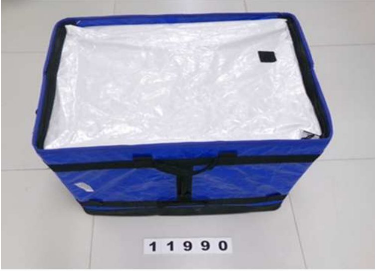 The exact sample on SGS's bench — lab tag 11990