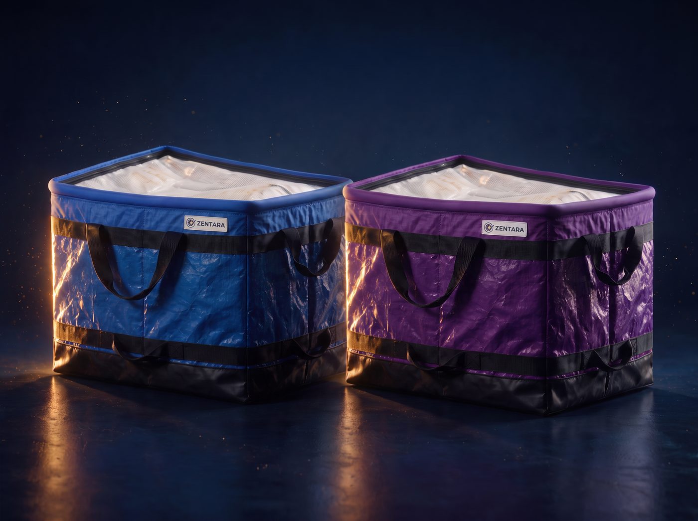 ZLC-58 colourways — royal blue and deep purple